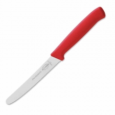 Couteau universel denté Pro Dynamic rouge 110 mm
