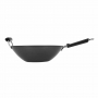 Wok antiadhésif fond plat 35 cm