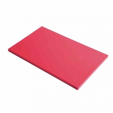 Planche à découper en polyéthylène haute densité  rouge