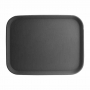 Plateau rectangulaire antidérapant polypropylène noir 457 x 356 mm