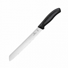 Couteau à pain à lame dentée noir 210 mm