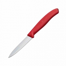Couteau d'office rouge 80 mm