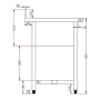 Plonge inox 1 bac P. 600 mm L. 700 mm