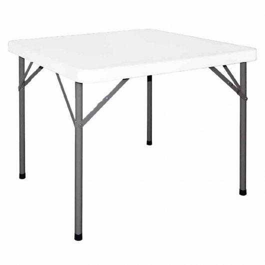 Table carrée pliante en polyéthylène 86 cm