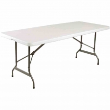 Table pliable au centre blanche 1829 mm