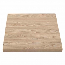 Plateau de table carré effet bois clair 70 cm