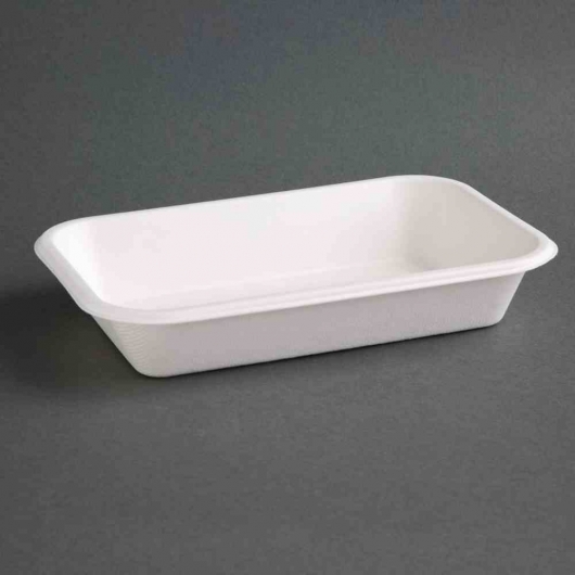 Barquettes compostables en bagasse 680 ml (lot de 50)