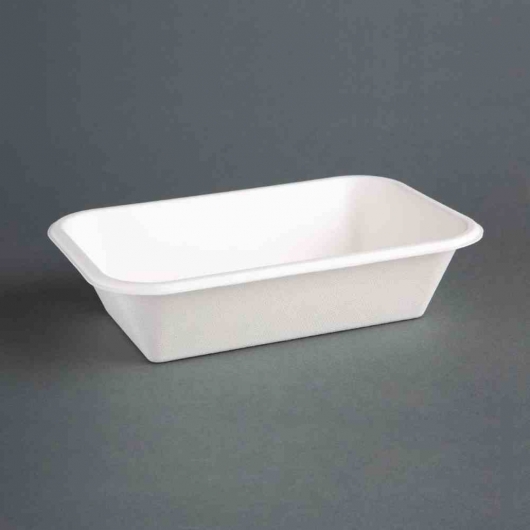 Barquettes compostables en bagasse 910 ml (lot de 50)