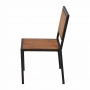 Chaises en acier et acacia (lot de 4)