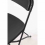 Chaises pliantes noires (lot de 10)