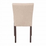 Chaise contemporaine en toile de jute écrue lot de 2