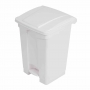 Poubelle de cuisine à pédale blanche 45L