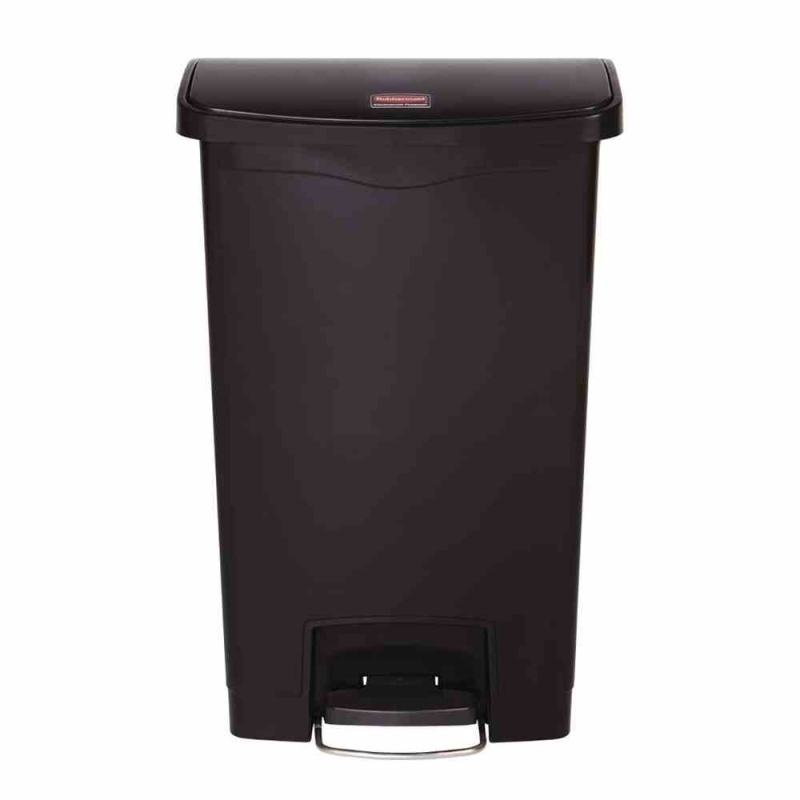 Poubelle inox à pédale latérale 50 Litres SLIM JIM RUBBERMAID