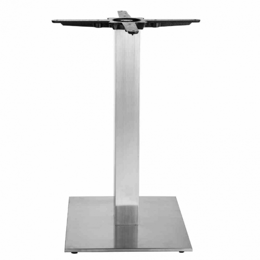 Pied de table carré inox 