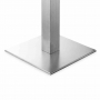 Pied de table carré inox 