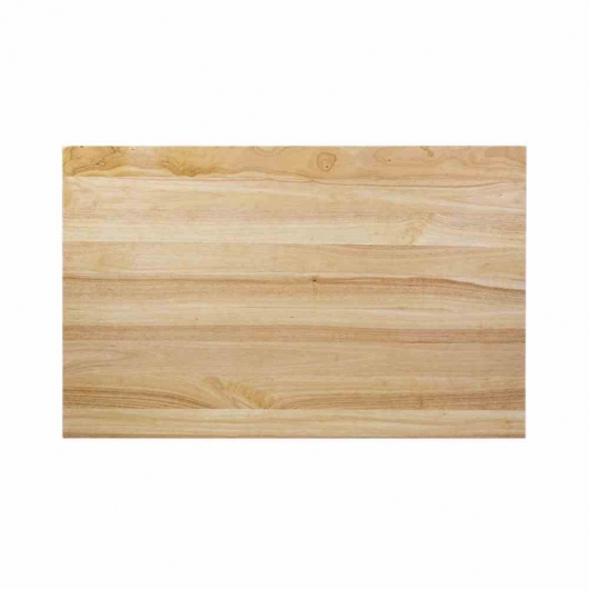 Plateau de table rectangulaire pré-percé coloris bois naturel 700 x 1100mm