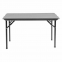 Table rectangulaire pliante grise en ABS 1220mm