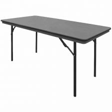 Table rectangulaire pliante grise en ABS 1520mm