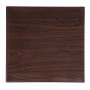 Plateau de table carré marron foncé 600mm