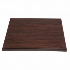 Plateau de table carré marron foncé 600mm