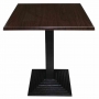 Plateau de table carré marron foncé 700mm