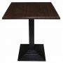 Plateau de table carré marron foncé 700mm