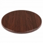 Plateau de table rond 600mm marron foncé