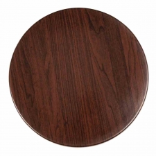 Plateau de table rond 600mm marron foncé