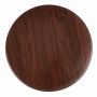 Plateau de table rond 600mm marron foncé