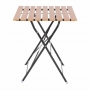 Table bistro carrée en imitation bois 600mm