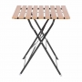 Table bistro carrée en imitation bois 600mm