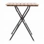Table bistro carrée en imitation bois 600mm