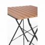 Table bistro carrée en imitation bois 600mm