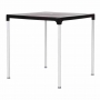 Table carrée avec pieds aluminium noire 750mm