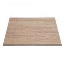 Plateau de table carré effet bois vieilli 700mm
