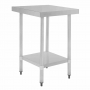 Table en acier inoxydable sans rebord 600 x 700mm