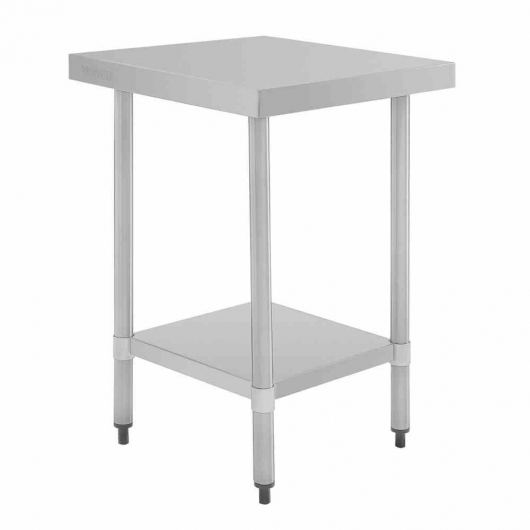 Table en acier inoxydable sans rebord 600 x 700mm