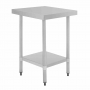 Table en acier inoxydable sans rebord 600 x 700mm