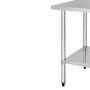 Table en acier inoxydable sans rebord 900 x 700mm