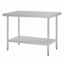 Table en acier inoxydable sans rebord 1200 x 700mm