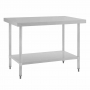 Table en acier inoxydable sans rebord 1200 x 700mm