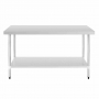 Table en acier inoxydable sans rebord 1500 x 700mm