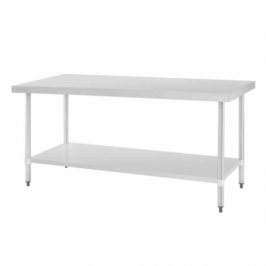 Table en acier inoxydable sans rebord 1800 x 700mm