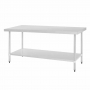 Table en acier inoxydable sans rebord 1800 x 700mm