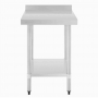 Table en acier inoxydable avec rebord 600 x 700mm