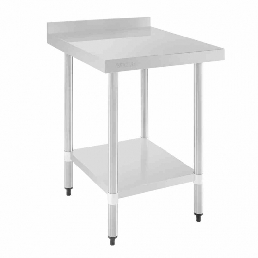 Table en acier inoxydable avec rebord 600 x 700mm