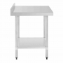 Table en acier inoxydable avec rebord 600 x 700mm