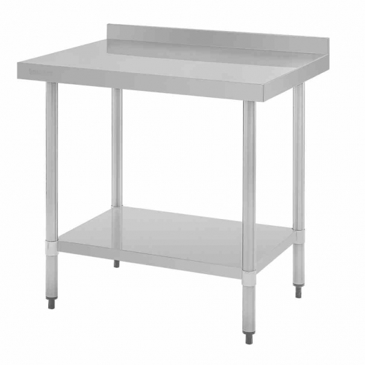 Table en acier inoxydable avec rebord 900 x 700mm