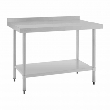 Table en acier inoxydable avec rebord 1200 x 700mm