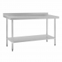 Table en acier inoxydable avec rebord 1500 x 700mm